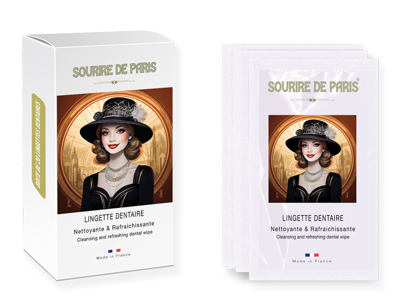 boite 20 lingettes dentaires Sourire de Paris